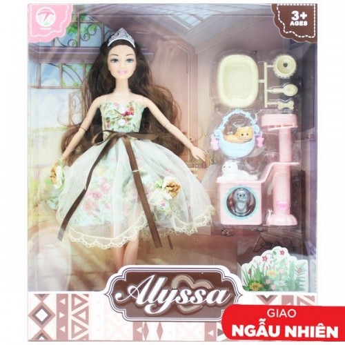 Alyssa Doll with long  silky hair and Accessories Toy Set for Girls